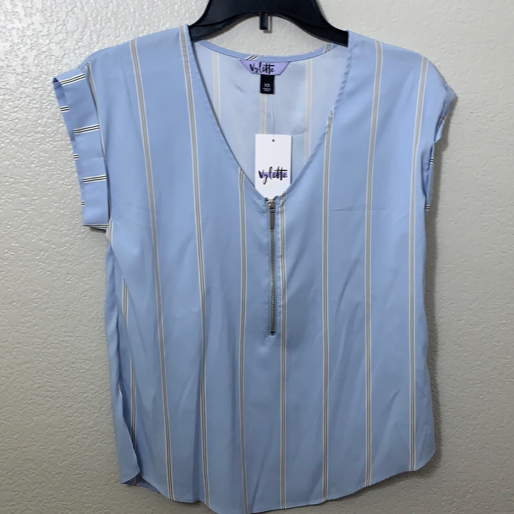 Zip front Cuffed sleeve tank size Xs